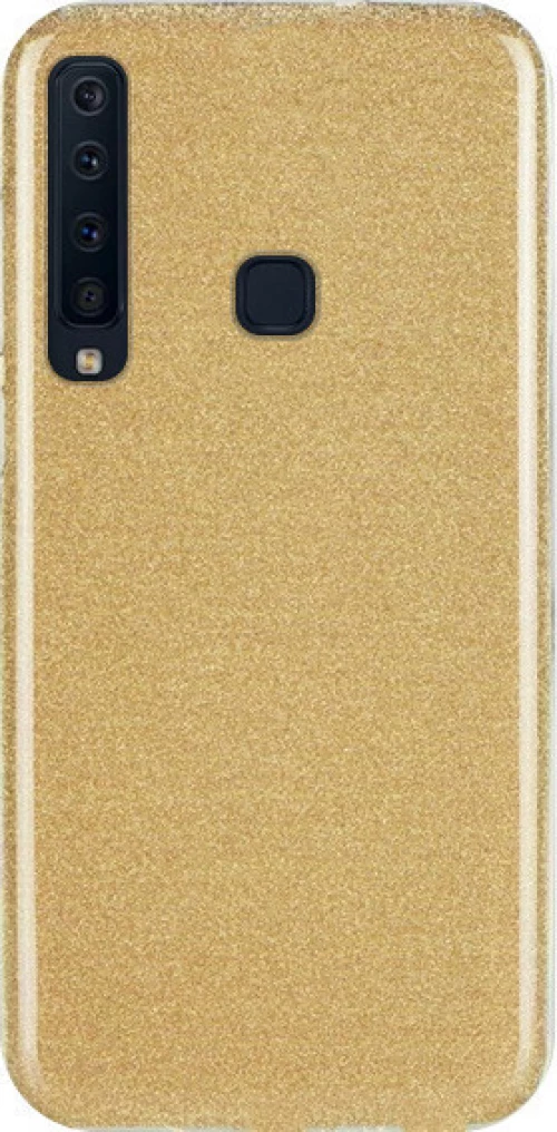 Forcell Glitter Shine Back Cover Πλαστικό Χρυσό (Galaxy A9 2018)