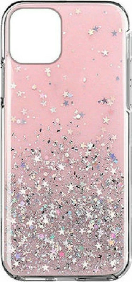 Wozinsky Star Glitter Back Cover Σιλικόνης Ροζ Shining (iPhone 12 / 12 Pro)