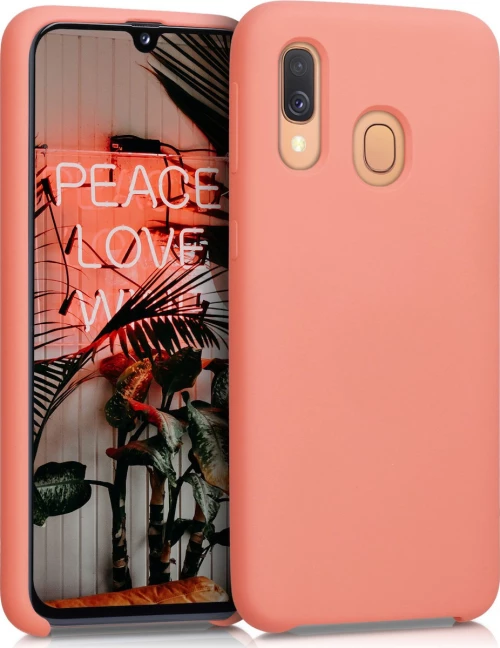 KWmobile Soft Flexible Back Cover Σιλικόνης Coral Matte (Galaxy A40)