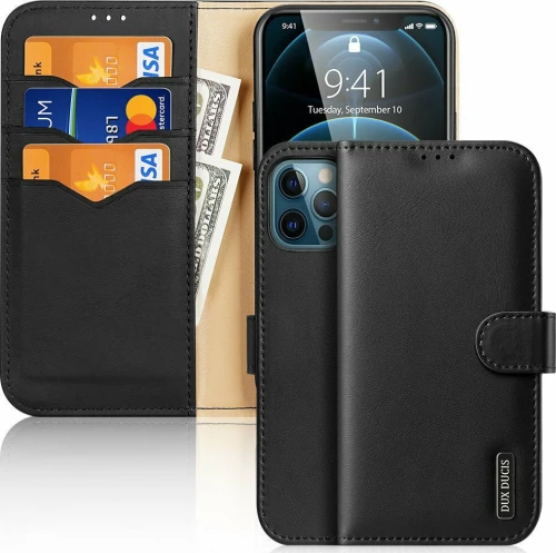 Dux Ducis Hivo Wallet Δερμάτινο Μαύρο (iPhone 12 Pro Max)