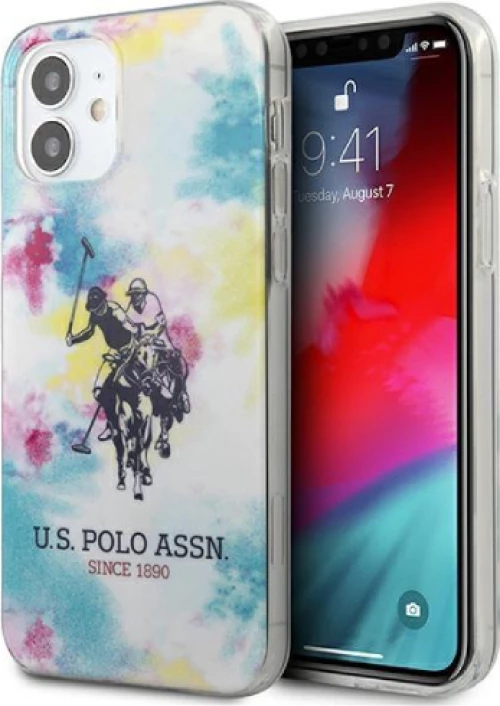 U.S. Polo Assn. Tie & Dye Back Cover Πλαστικό / Σιλικόνης Πολύχρωμο (iPhone 12 mini)