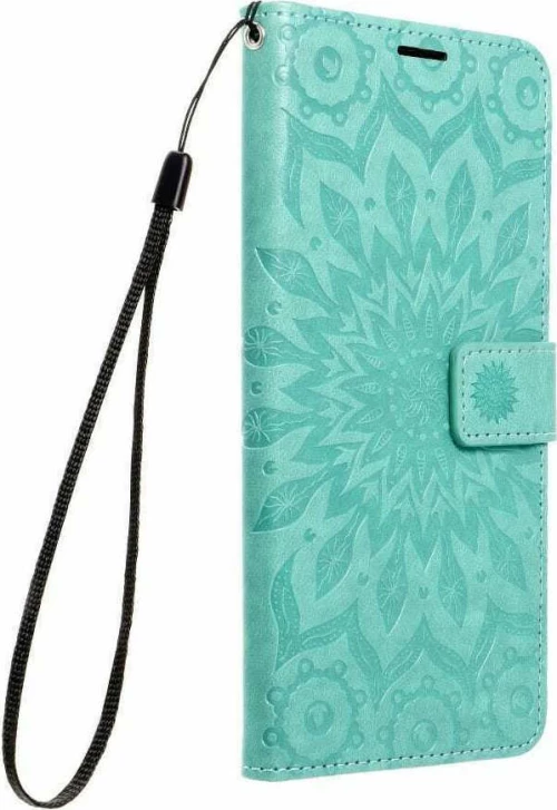 Forcell Mezzo Wallet Δερματίνης Πράσινο Mandala (iPhone 12 / 12 Pro)