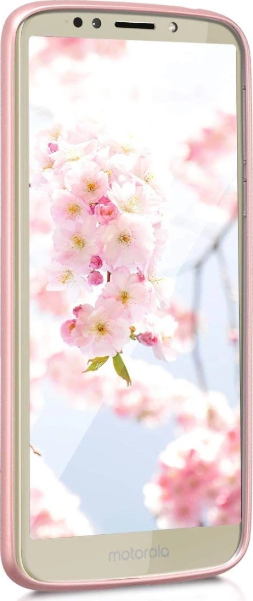 KWmobile Back Cover Σιλικόνης Ροζ Χρυσό (Moto E5)