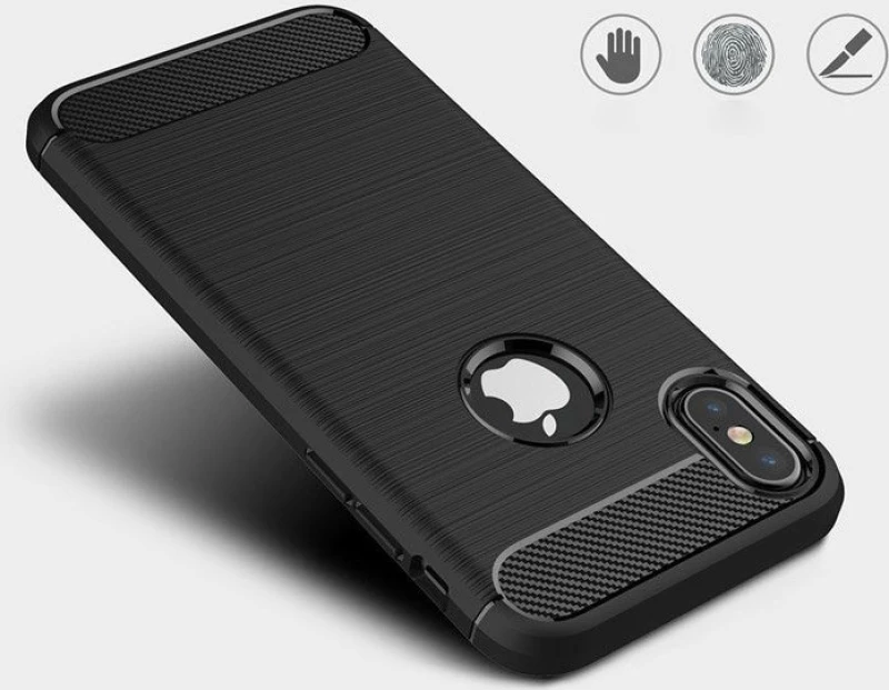 Carbon Fibre Brushed Μαύρο (iPhone XR)
