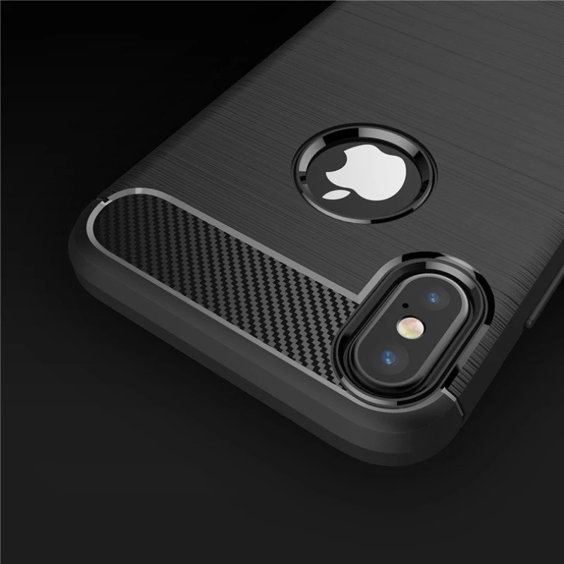 Carbon Fibre Brushed Μαύρο (iPhone XR)