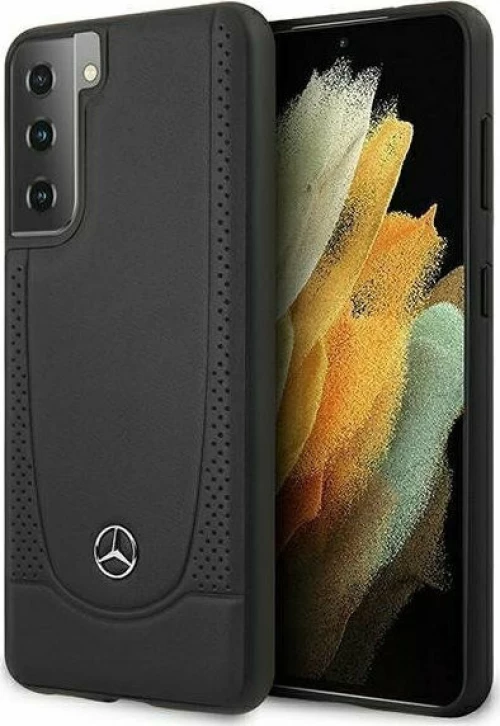 Mercedes-Benz Urban Back Cover Δερμάτινο Μαύρο (Galaxy S21 5G)