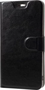Wallet Δερματίνης Μαύρο (Huawei P10 Plus)