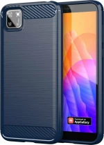 Carbon Back Cover Μπλε (Huawei Y5p)