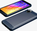 Carbon Back Cover Μπλε (Huawei Y5p)