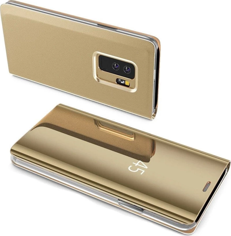 Clear View Book Gold (Galaxy S8)