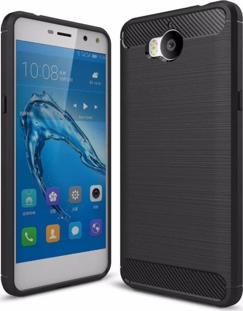 Carbon Brushed Μαύρο (Huawei Y6 2017)