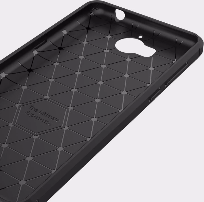 Carbon Brushed Μαύρο (Huawei Y6 2017)