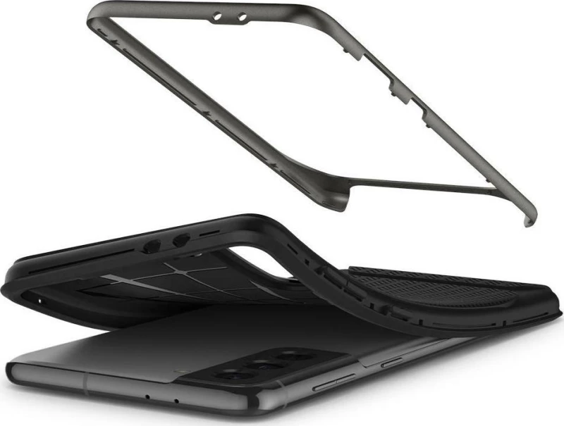 Spigen Neo Hybrid Back Cover Πλαστικό Gunmetal (Galaxy S21 5G)