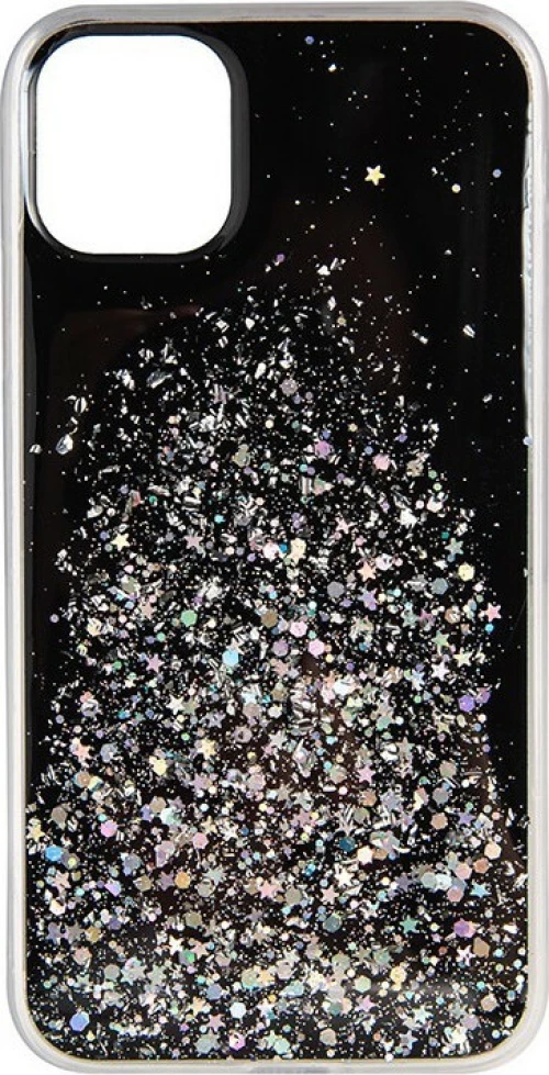 OEM ΘΗΚΗ TPU SILICONE CASE ΓΙΑ IPHONE 11 BLACK GLITTER 100.336