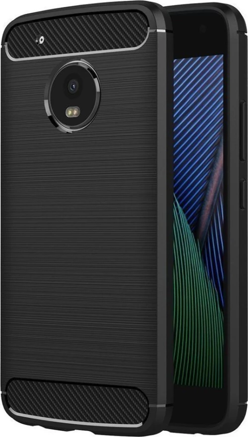 Carbon Fibre Brushed Μαύρο (Moto G5)