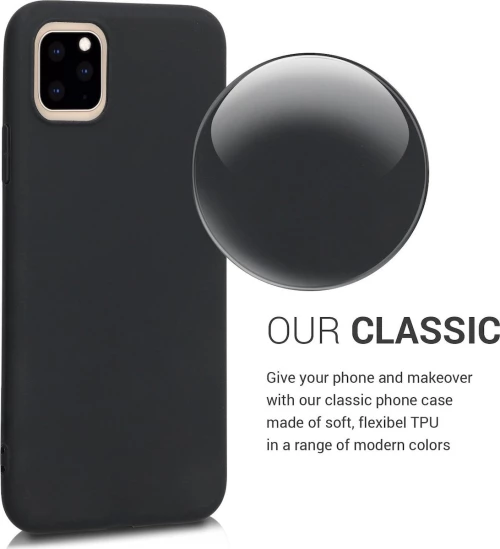 KWmobile Soft Flexible Back Cover Σιλικόνης Μαύρο (iPhone 11 Pro)