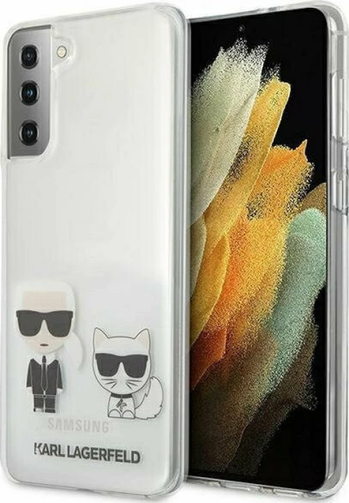 Karl Lagerfeld Karl & Choupette Back Cover Σιλικόνης Διάφανο (Galaxy S21+ 5G)