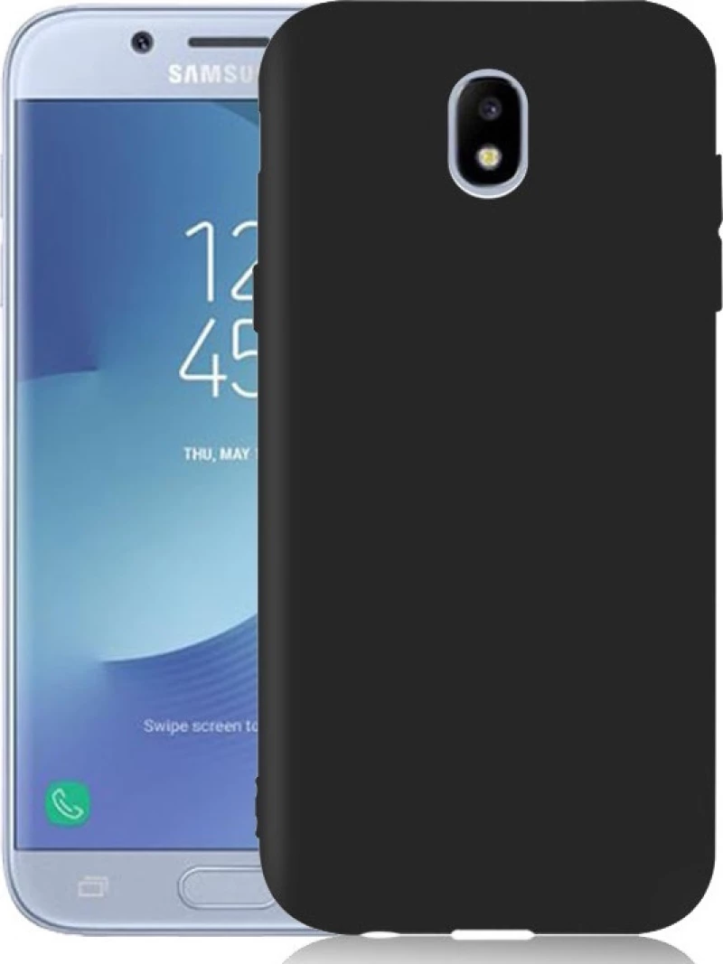 Back Cover Σιλικόνης Μαύρο (Galaxy J3 2017)