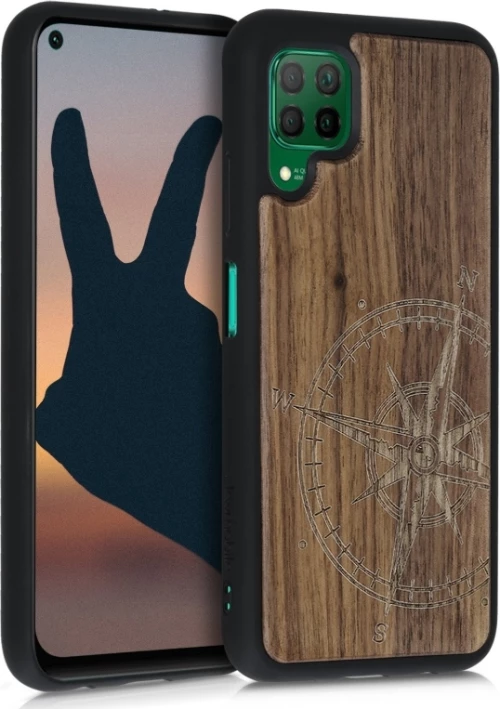 KWmobile Back Cover Ξύλινο Navigational Compass (Huawei P40 Lite)