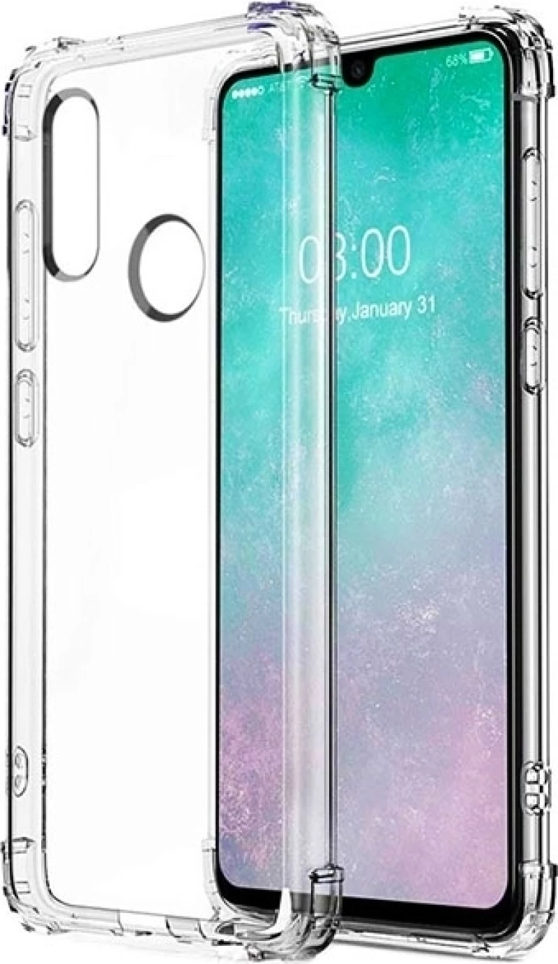 Θήκη Πλάτης Σιλικόνης Anti Shock 1.5mm για Huawei P30 Lite - Χρώμα: Διάφανο
