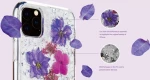 SwitchEasy case for Iphone 11 HANDMADE WITH REAL FLOWERS PURPLE GS-103-82-160-90