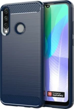 Carbon Back Cover Μπλε (Huawei Y6p)