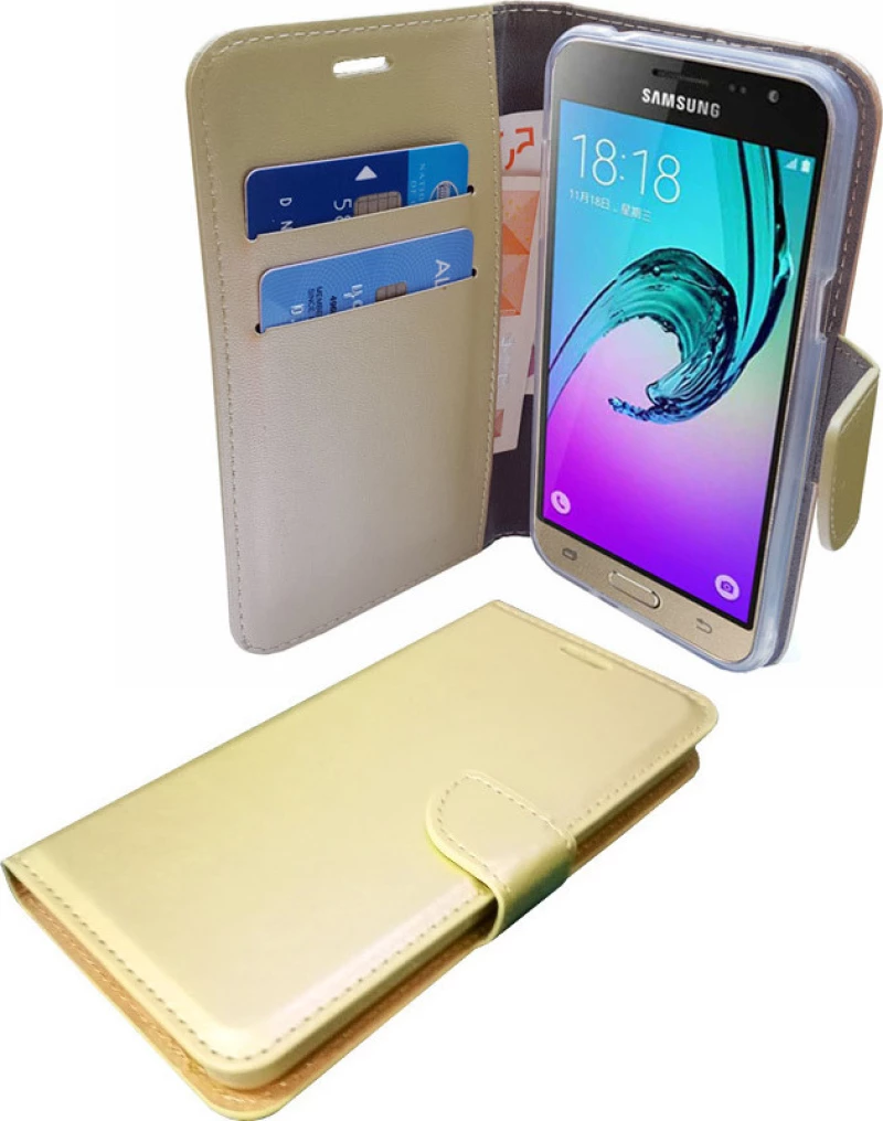 Wallet Stand Μπεζ (Huawei P10 Lite)
