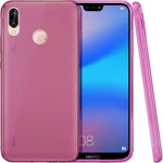 Huawei P20 Lite -TPU Gel Cover Λεπτή Θήκη Σιλικόνης Ματ Pink (oem)