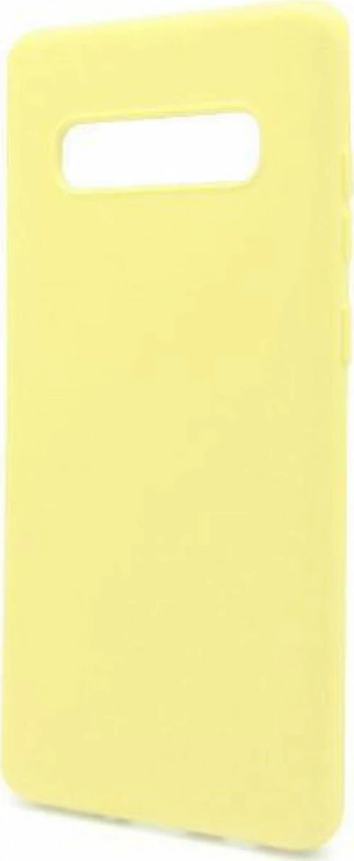 iNOS Liquid Back Cover Σιλικόνης Κίτρινο (Galaxy S10)
