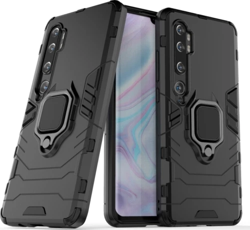 Magnetic Ring Holder Back Cover Μαύρο (Xiaomi Mi Note 10/10 Pro)