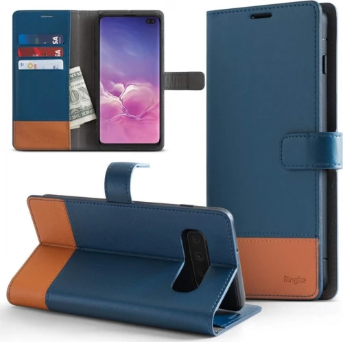 Ringke Wallet Navy / Brown (Galaxy S10+)