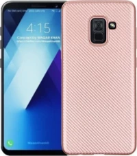 Carbon Fiber Texture Ροζ (Galaxy A8 Plus (2018))