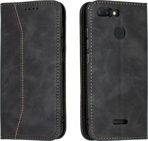 Bodycell PU Leather Book Μαύρο (Redmi 6)