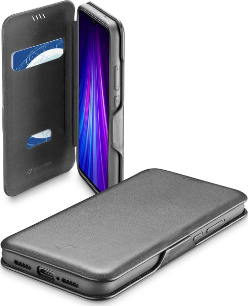 Cellular Line Clutch Book Δερματίνης Μαύρο (Redmi Note 8 Pro)