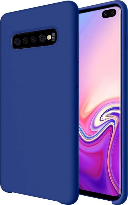 Soft Rubber Back Cover Μπλε (Galaxy S10+)