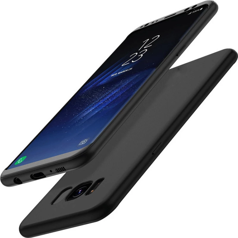 Back Cover Σιλικόνης Μαύρο (Galaxy S8)