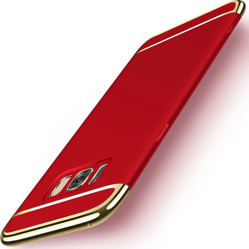 Σκληρή Θήκη Bumper για Samsung J310 J3 (2016) Κόκκινο/Χρυσό (OEM)