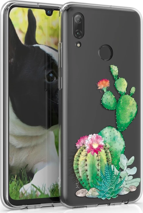 KWmobile Cactus Bloom Back Cover Σιλικόνης (Huawei P Smart 2019)