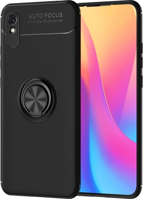 Slim Ring Kickstand Μαύρο (Redmi 9A)
