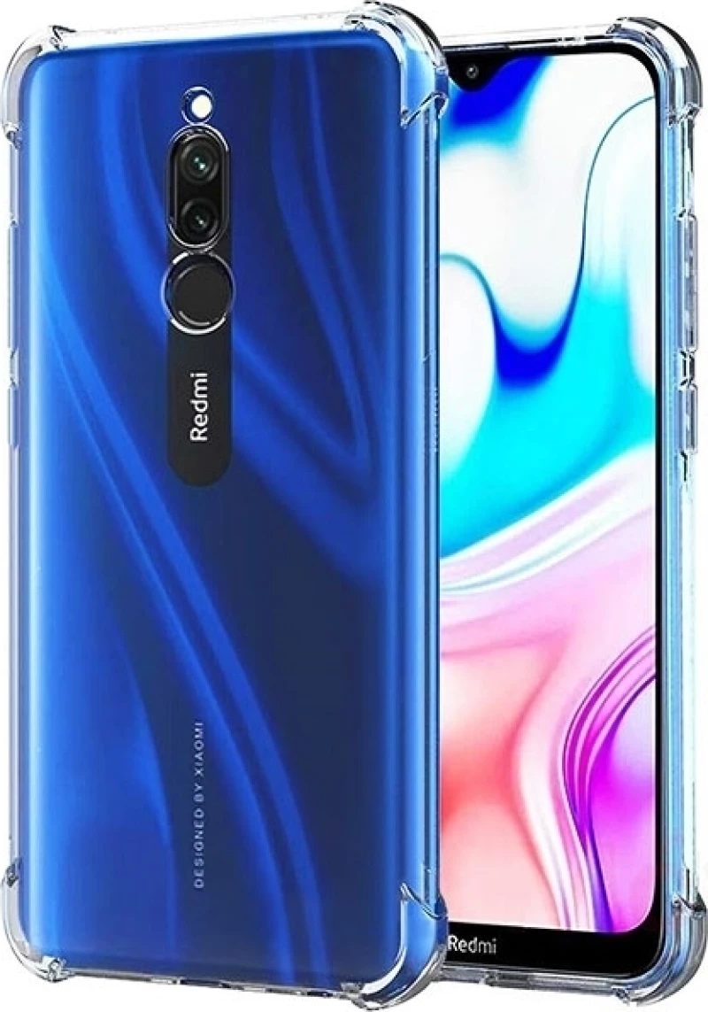 Θήκη Πλάτης Σιλικόνης Anti Shock 1.5mm για Xiaomi Redmi 8 - Χρώμα: Διάφανο