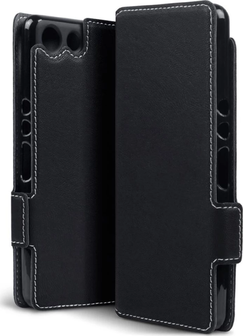 Terrapin Low Profile Book Δερματίνης Μαύρο (Xperia XZ4 Compact)