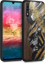 KWmobile Wooden Back Cover Καφέ (Galaxy A70)