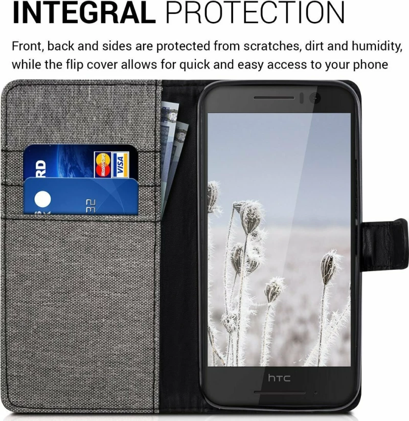 KWmobile Wallet Grey/Black (One S9)
