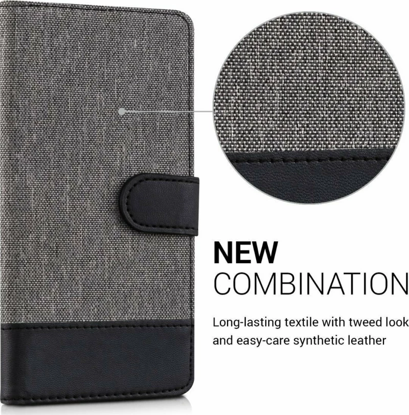 KWmobile Wallet Grey/Black (One S9)