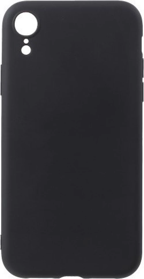 Ματ Back Cover Σιλικόνης Μαύρο (iPhone XR)