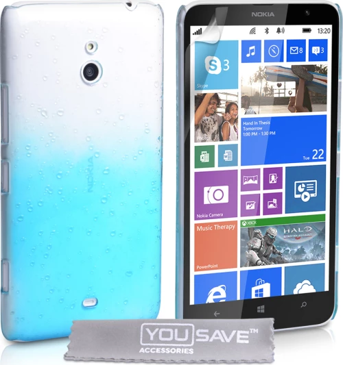 YouSave Accessories Back Cover Σιλικόνης Γαλάζιο (Lumia 1320)