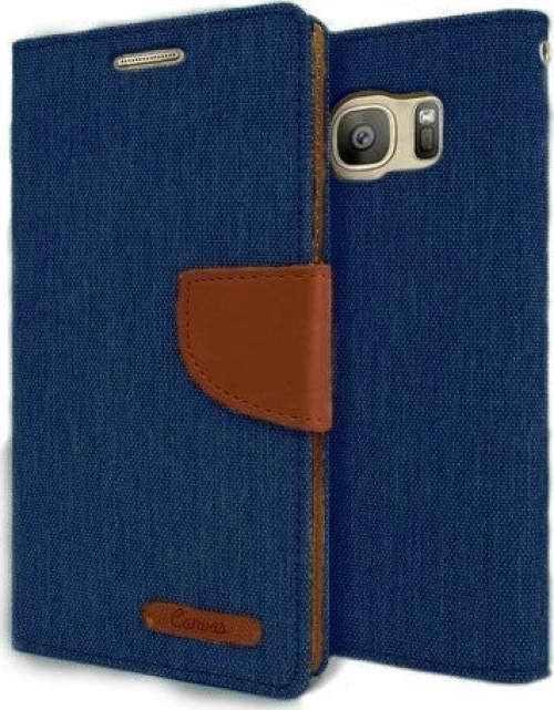 Canvas Wallet Μπλε (Lenovo Vibe X3)