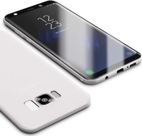 Cafele Ultra Thin Back Cover Σιλικόνης Λευκό (Galaxy S8)