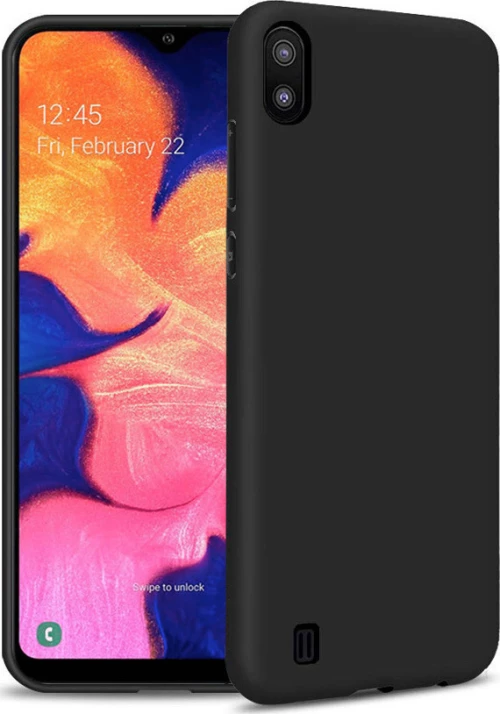 Back Cover Σιλικόνης Μαύρο (Galaxy A10)