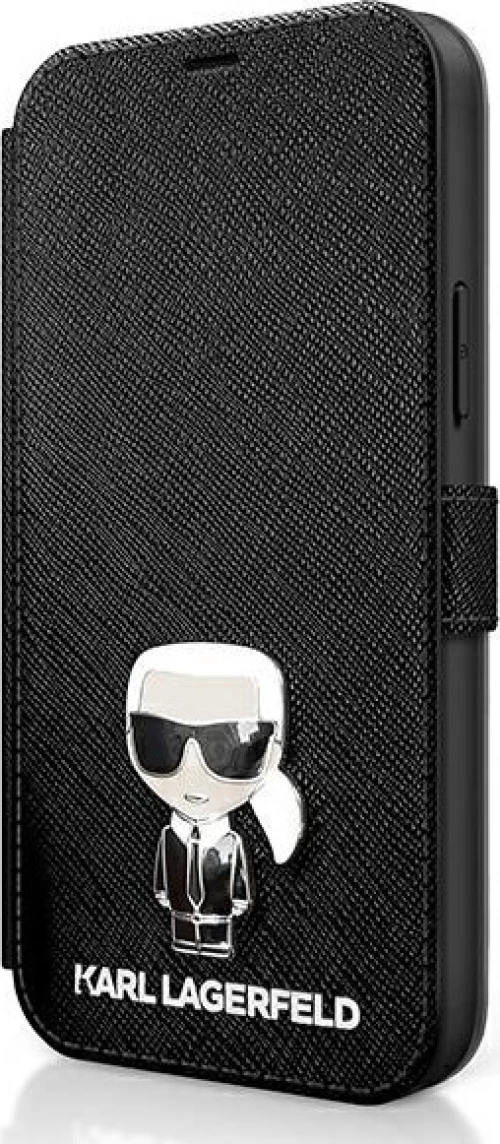 Karl Lagerfeld Iconic Book Δερματίνης Μαύρο (iPhone 12 / 12 Pro)
